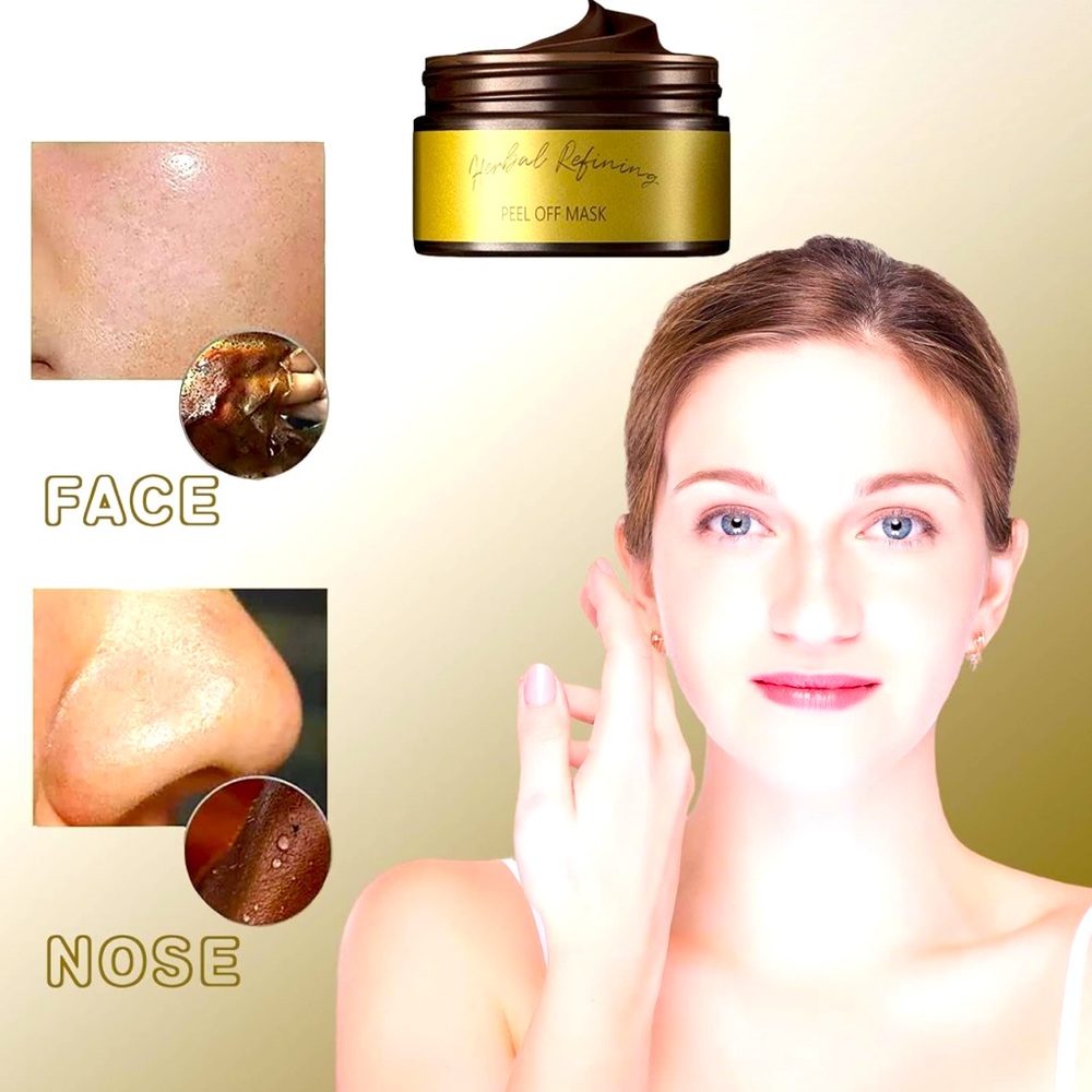 Tik-tok Herbal Refining Peel-Off Facial Mask Cleansing Masks Refining Peeling
